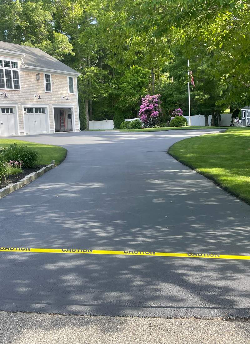 Driveway grade work in progress