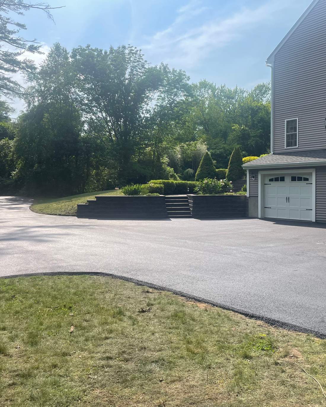 Kane Paving driveway project on the South Shore