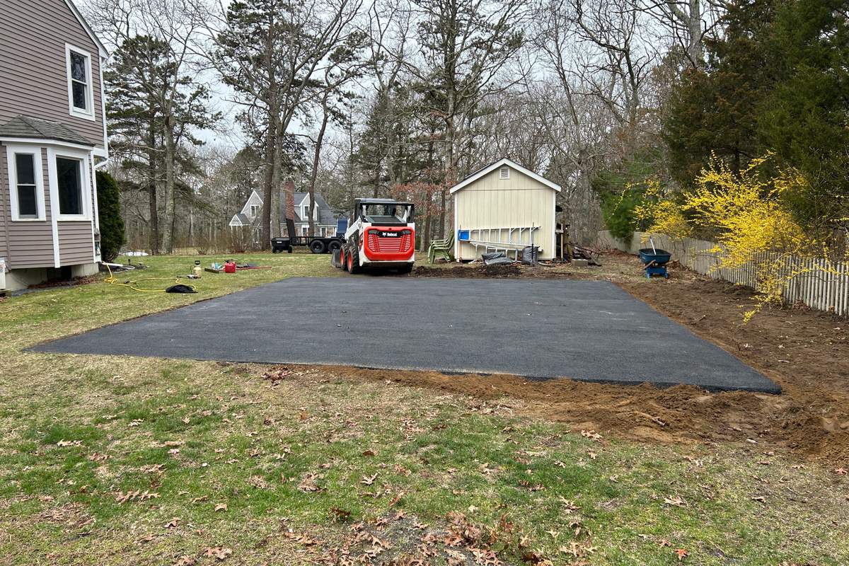 Commercial parking lot paving