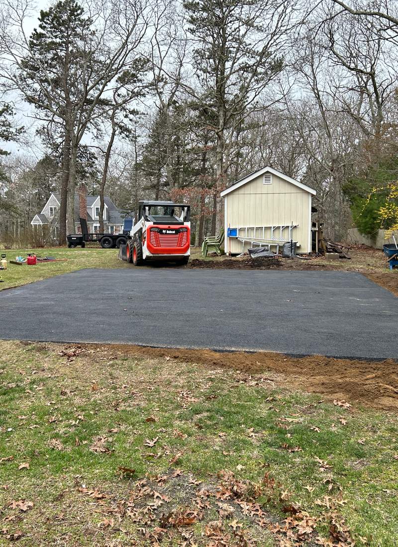 Commercial parking-lot paving